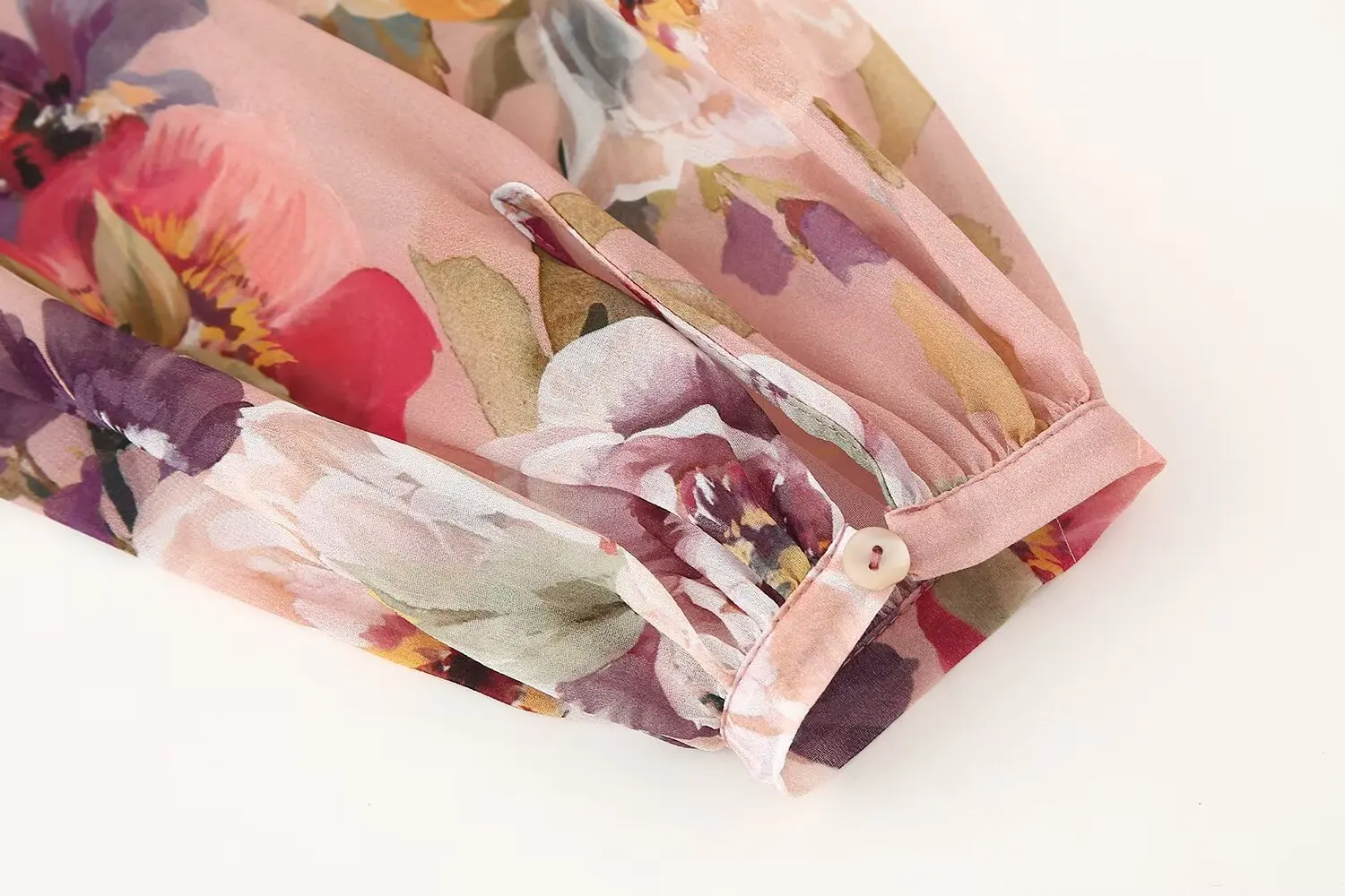 2025 ربيع طويل الأكمام تكدرت الخامس الرقبة زهرة طباعة فساتين المرأة الطبقات فستان قصير بوهو فستان مناسبات الشاطئ عادية