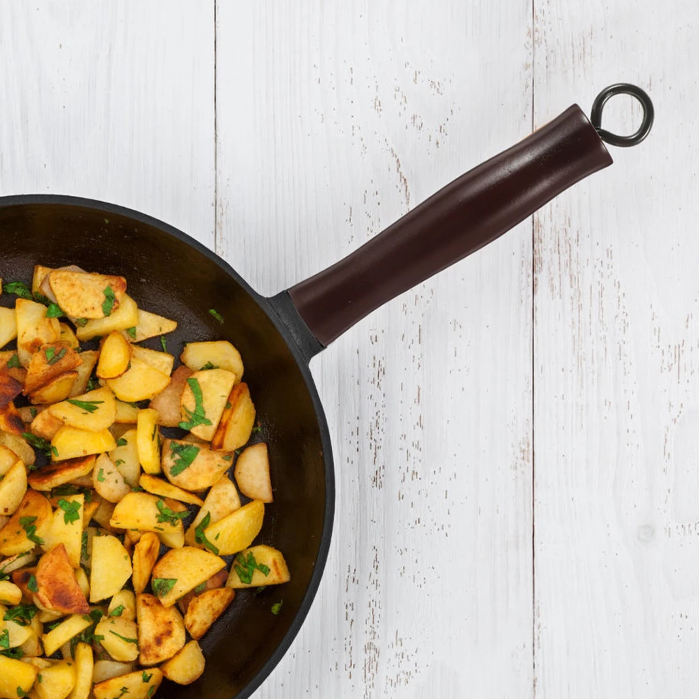 

Anti-scalding Wooden Handle Frying Pan Detachable Pot Replacement for Pots Handles Grip Pans Cooking Utensils Clip