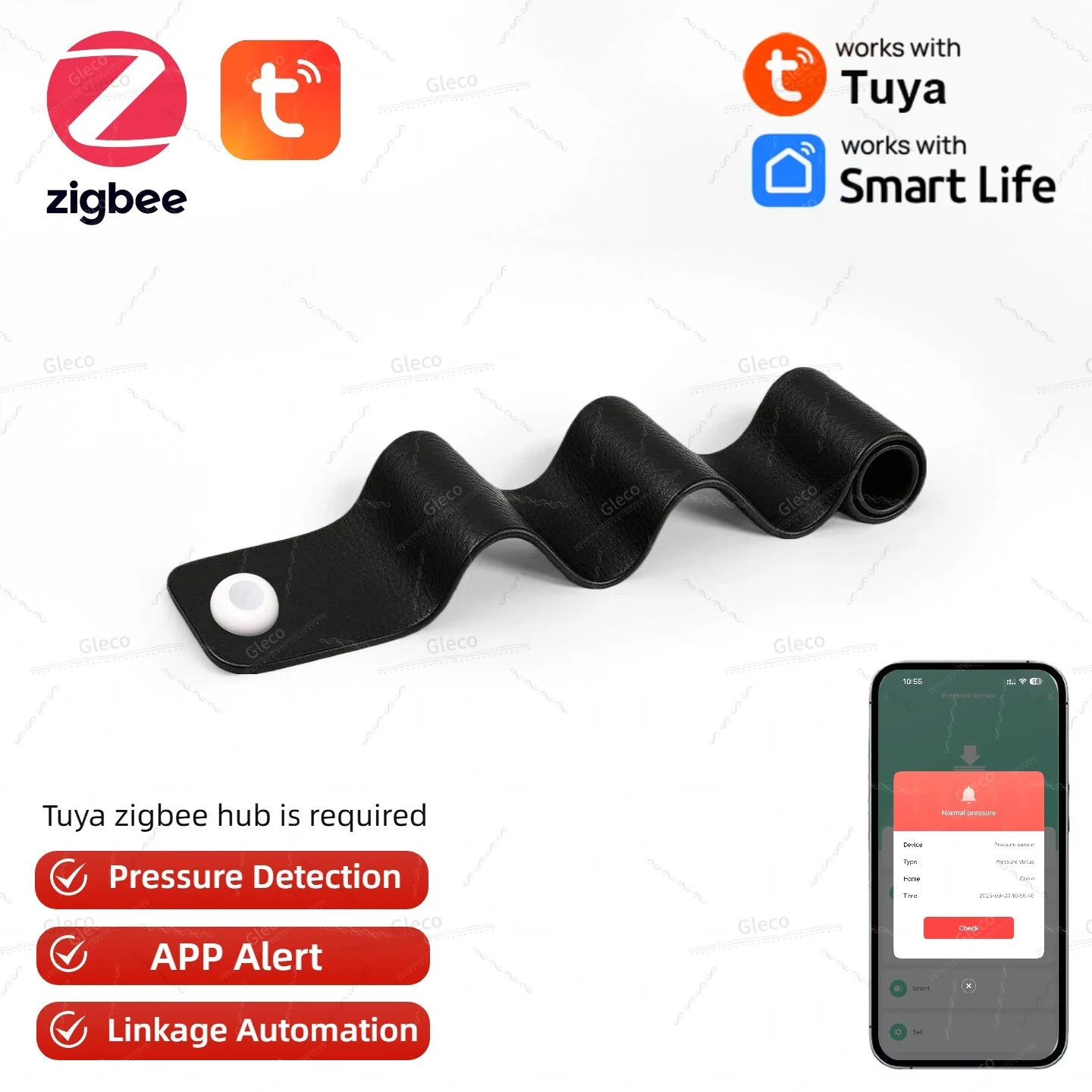 Tuya ZigBee Pressure Detection Sensor Gravity Pressure Pad For Area Presence Work With Smart Life Smart Home Security Automation