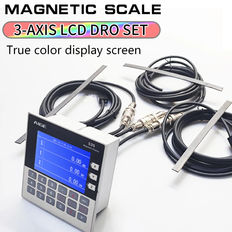 3 Axis Lcd Dro Magn…