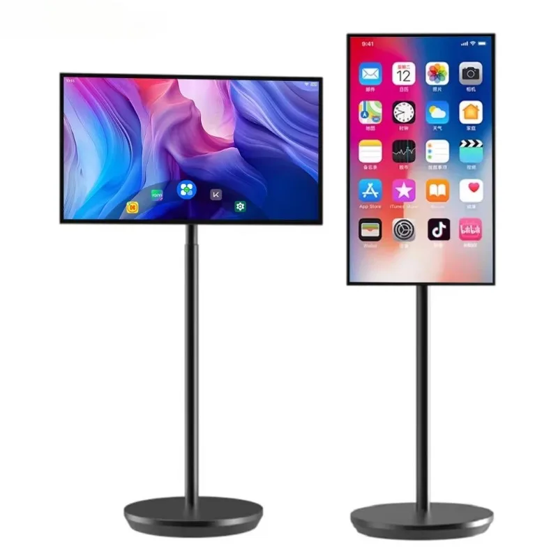 Interactive 32-Inch Smart Kitchen Television Portable LCD Cell Touch Monitor Rotating Smart TV Interactive Displays Accessories