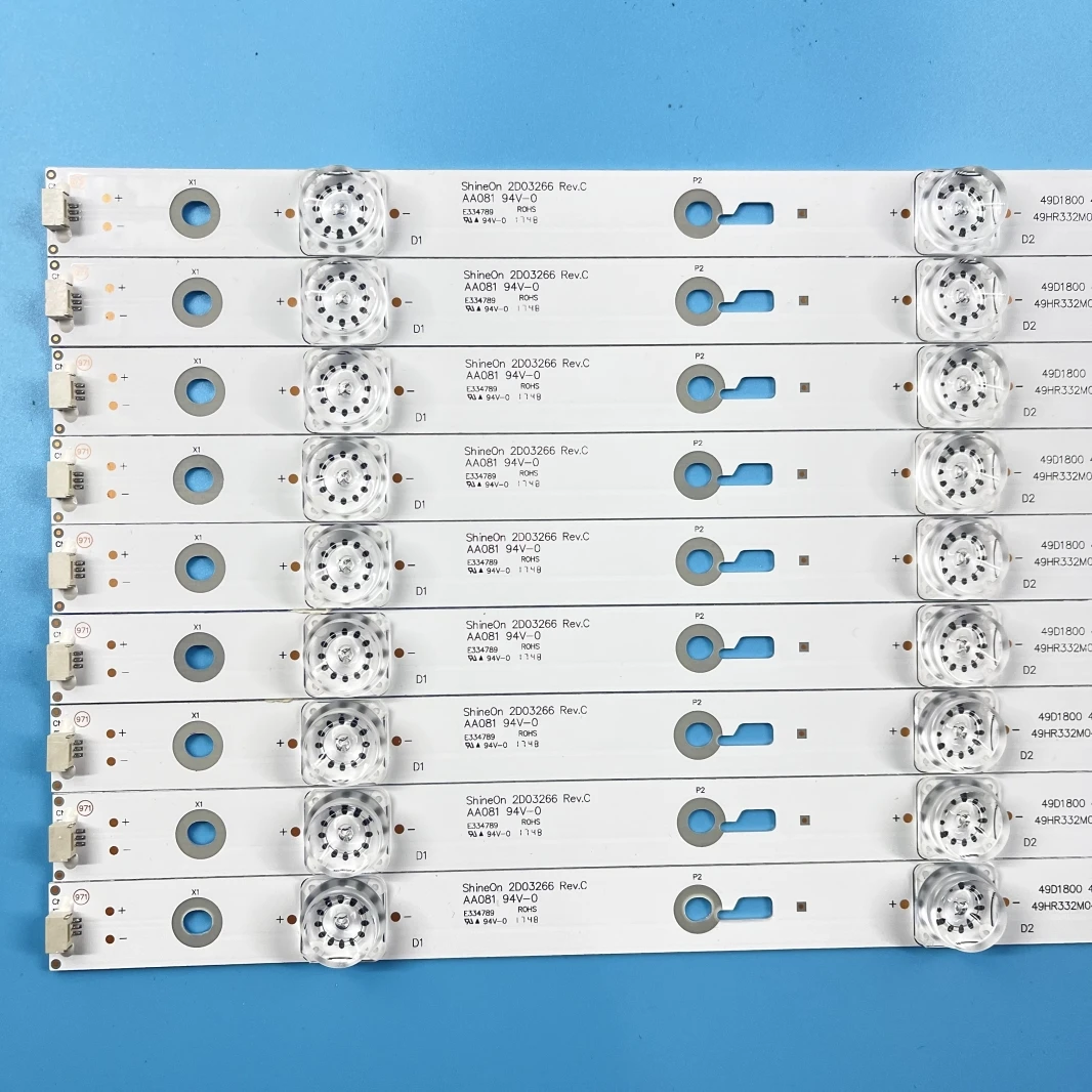 Pasek tylny LED 4 lampa tcl_odm _ 49d1800 4x9 _ 3030 49 hr332m04a3 V3 4C-LB490T-HR2 DS-4C-LB490T-YM3 Hitachi 49 r80 T49D18SFS-01B