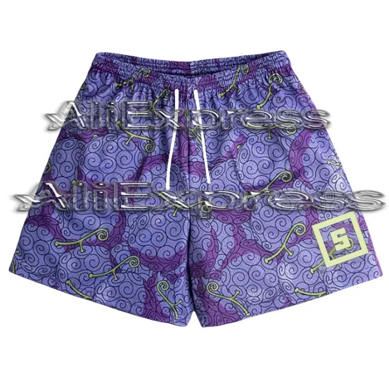

25 year anime men's gym shorts 3D printed shorts quick drying mesh casual shorts moto shorts