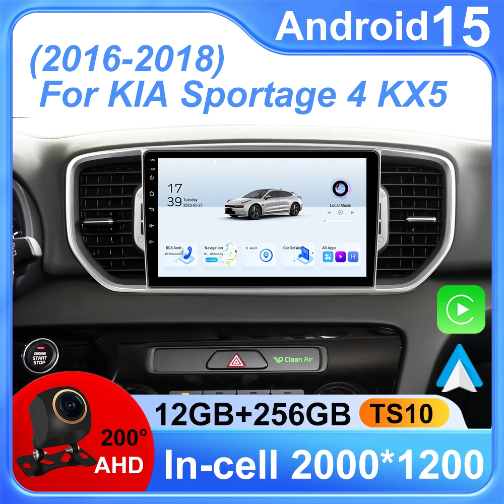

Android 15 For KIA Sportage 4 KX5 2016 2017 2018 Car Radio Multimedia Video Navigation GPS 2 Din Stereo DVD Accessories Speakers