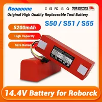14.4V Replacement Battery For Xiaomi Roborock S51 Robotic Vacuum Cleaner S52 S60 S53 S50 S55 S4 S5 S6 Series sweeper batteries