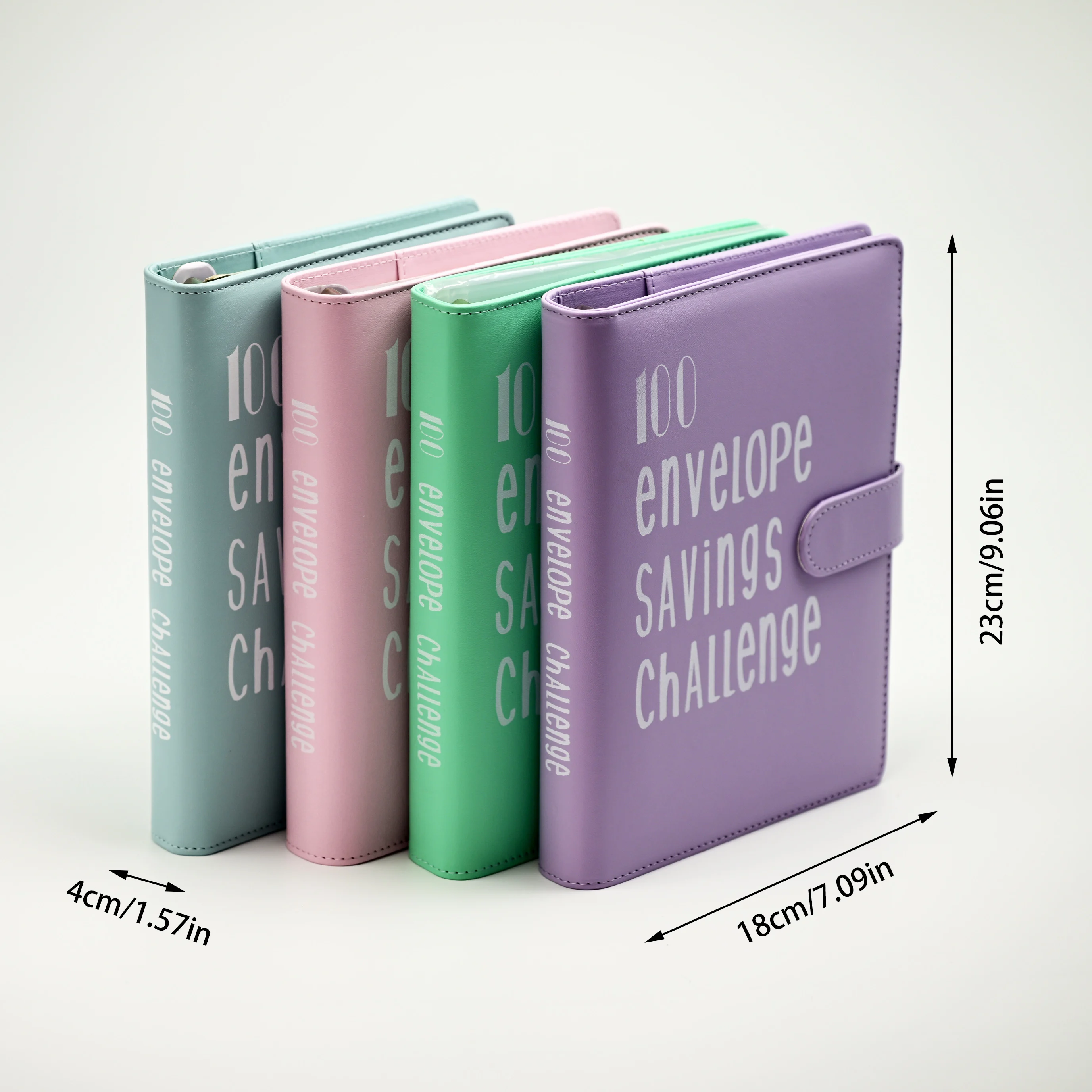 Cash Challenge Cash Binder Notebook Journal Book Cover Planner Office School Daily Notes Study Index Pens Log Book Sheets Diary 6