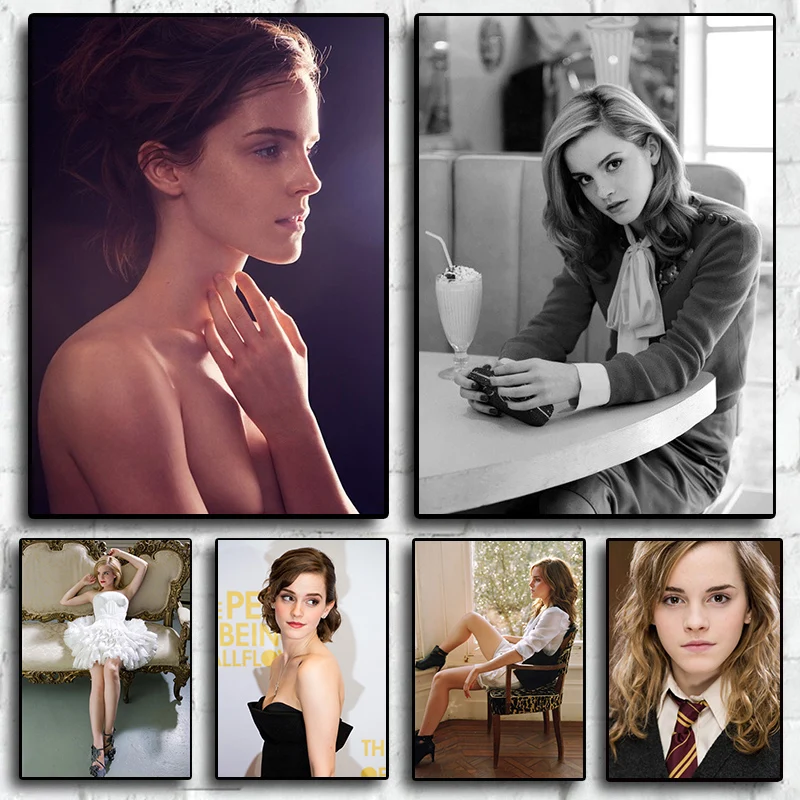 Emma Watson Hermione Granger Movie  Star Wall Art Home Decor Canvas Painting Art Nordic Decoration for Living Room Poster