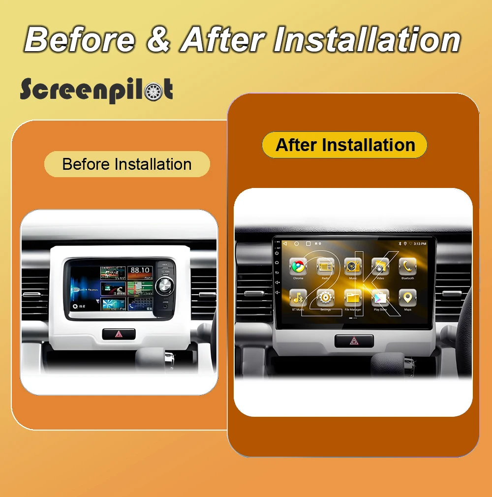 Android 16 Car Radio Stereo For Suzuki Hustler 2014 2015 2016-2019 2K QLED Multimidia Player GPS Carplay Android Auto 8 Core 5G