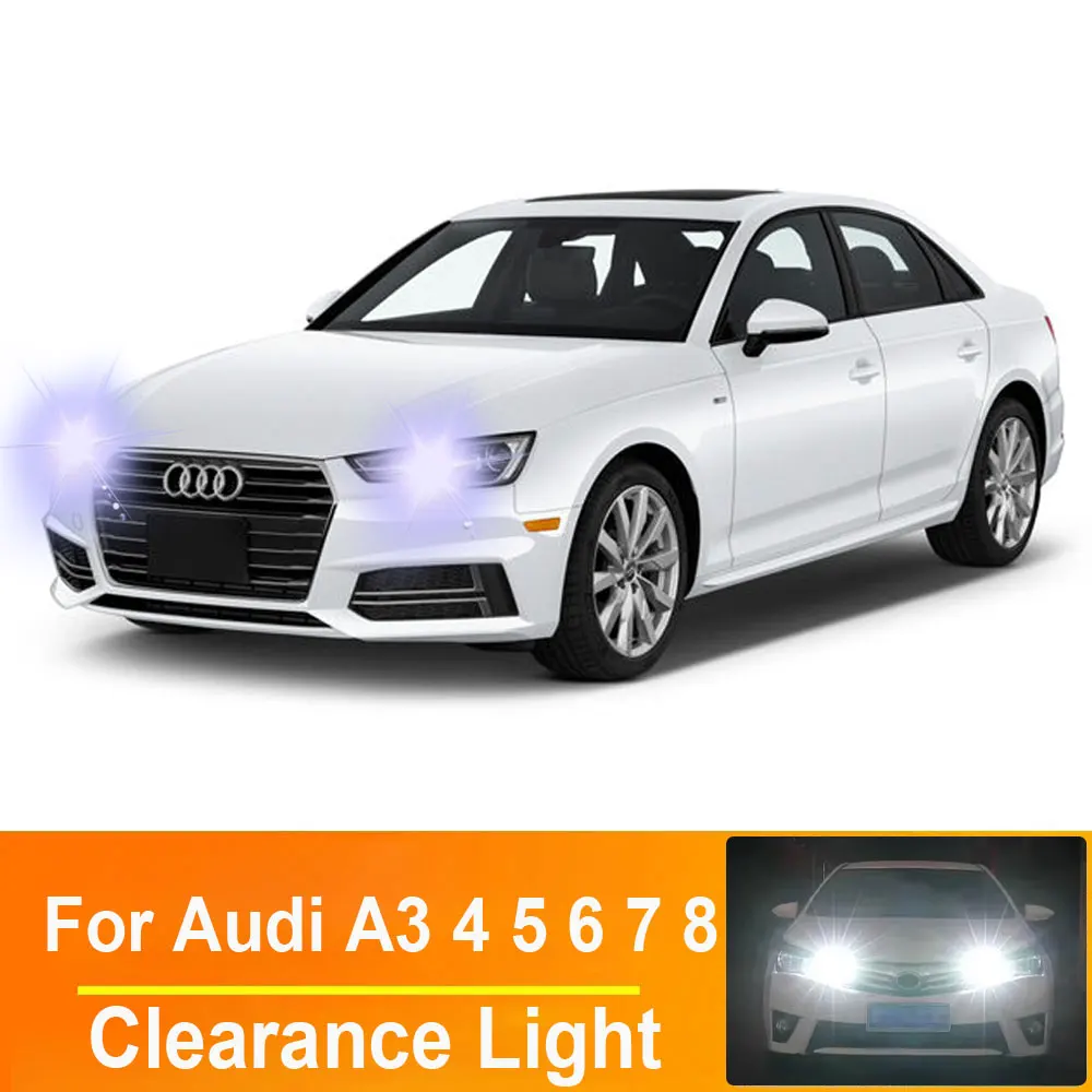 

2Pcs T10 W5W Car LED Bulbs Parking Lamp For Audi A3 8L 8V 8P A4 B5 B6 B7 B8 A5 8T A6 C5 C6 C7 A7 A8 Clearance Front Side Lights
