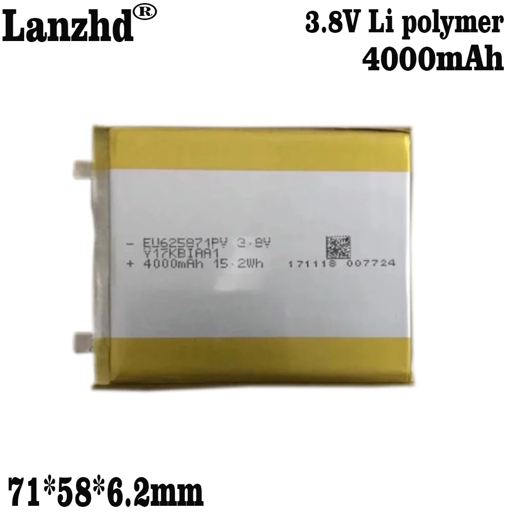 1-10PCS New 4.35V 4000mAh Li-polymer Battery For GPS MP3 Bluetooth Headset Power Bank Rechargeable Lithium Batteria 625871