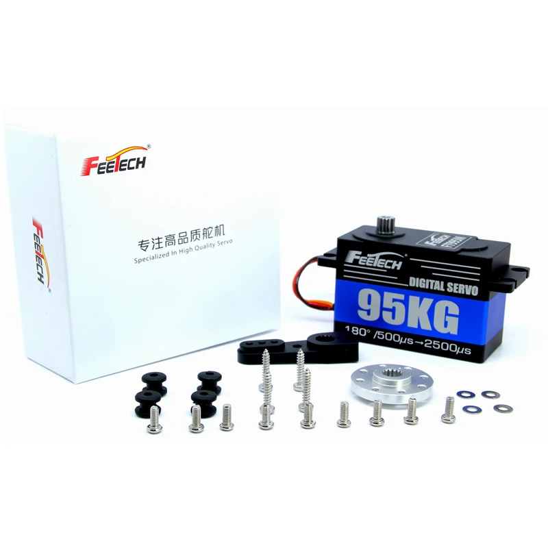 95Kg 105Kg  Digital Servo High Torque Steel Gear Aluminium Case Servo Motor for Electric Rc Model Car