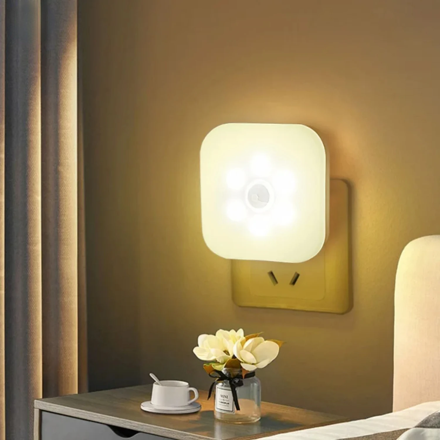 New Elegant and stunning wireless LED night lights with motion sensor for room, corridor, and closet. Small and beautiful night 