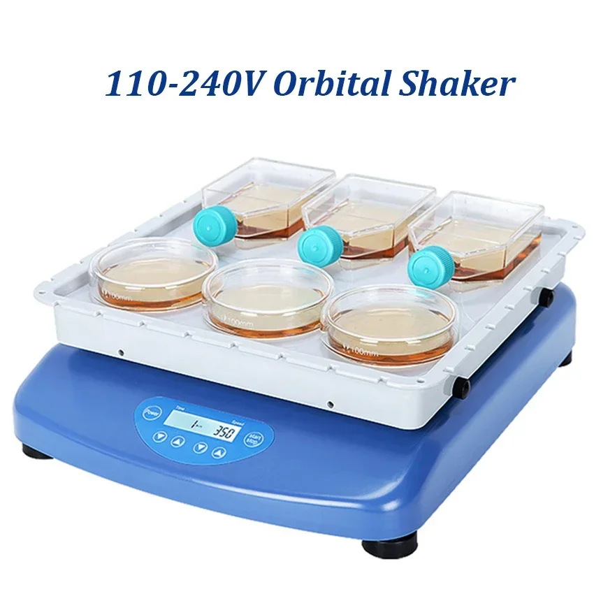 Laboratory Orbital Oscillator Lab Orbital Shaker Rotator with Adjustable Speed Digital display Timing Multi-Purpose Swing Mixer