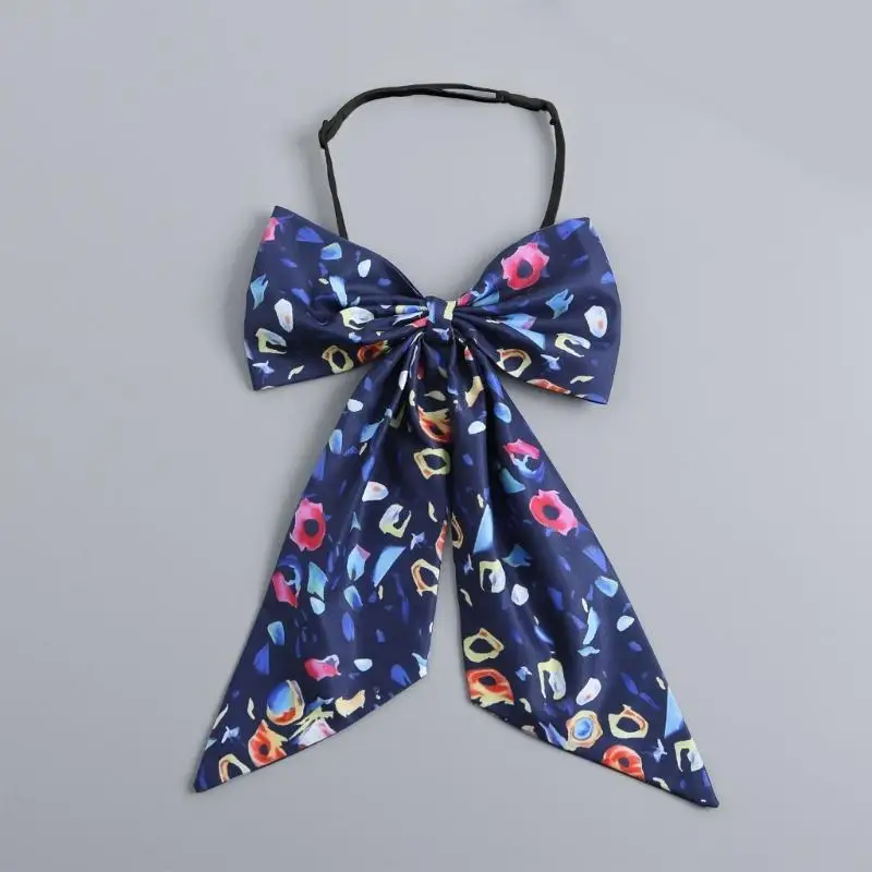 Artistic Print Bowknot Collar Detachable Collar Formal Outfit Enhancer Neckwear 