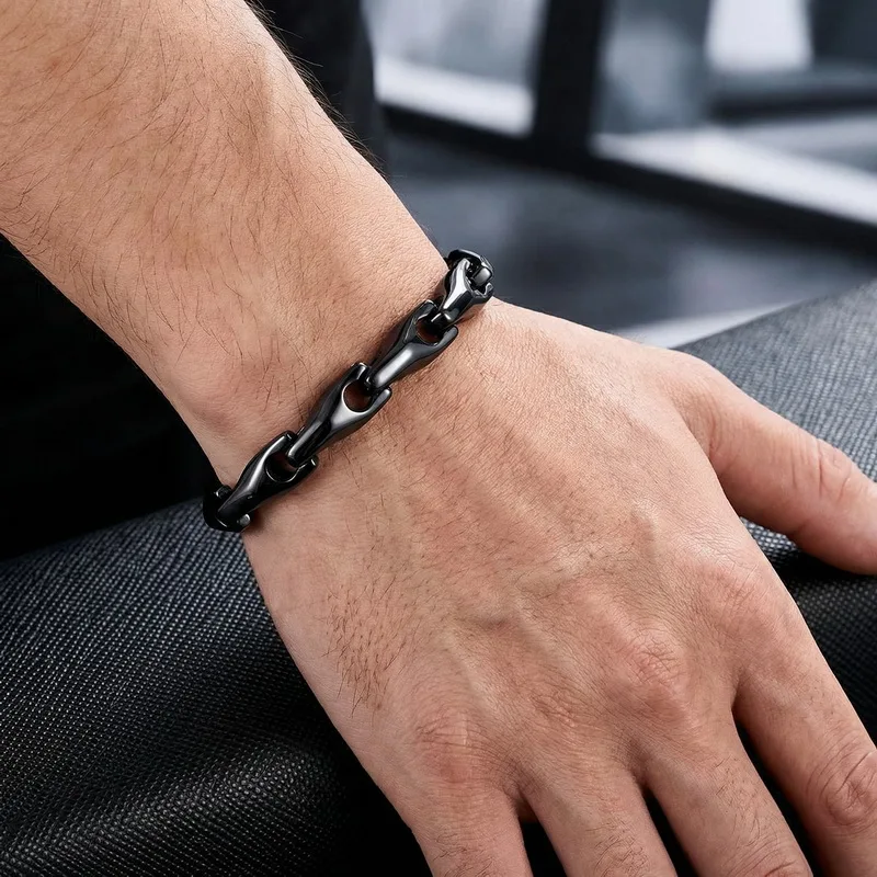 KALEN Stylish Unique Tungsten Steel Bracelet For Men Versatile Stylish Stainless Steel Bracelet Fashion Jewelry Party Gifts