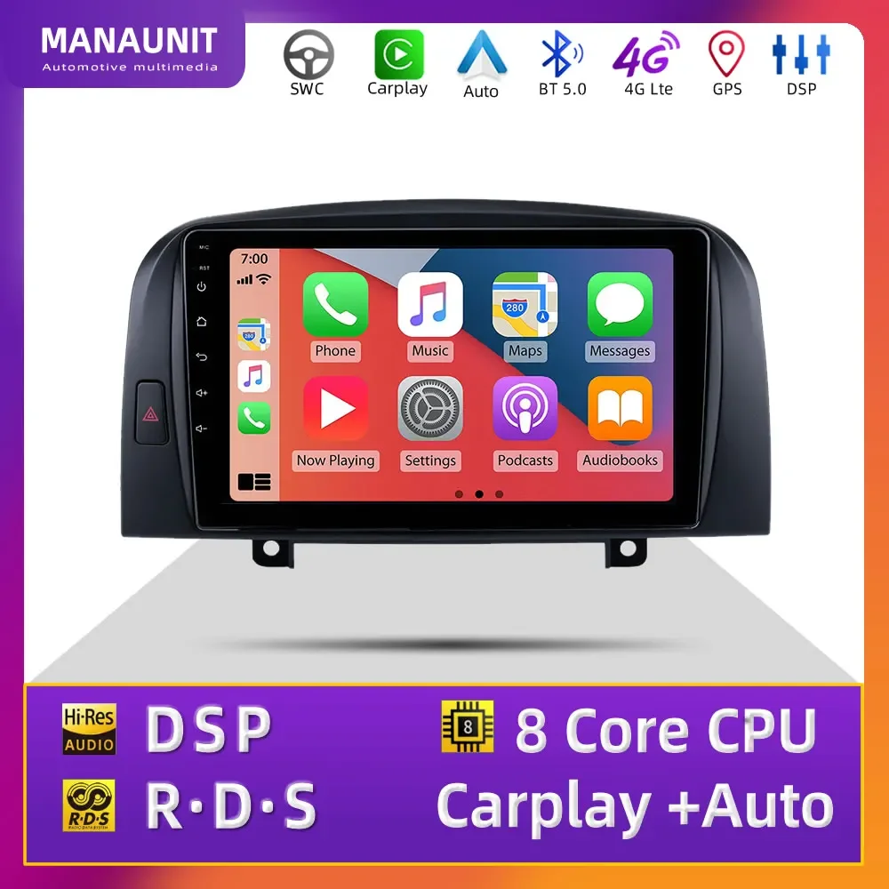 For Hyundai Sonata NF Sonica 2004-2010 Car Multimedia Player,Carplay,Android Auto,Radio,Navigation,GPS,Stereo,Head Unit,DVD,BT5