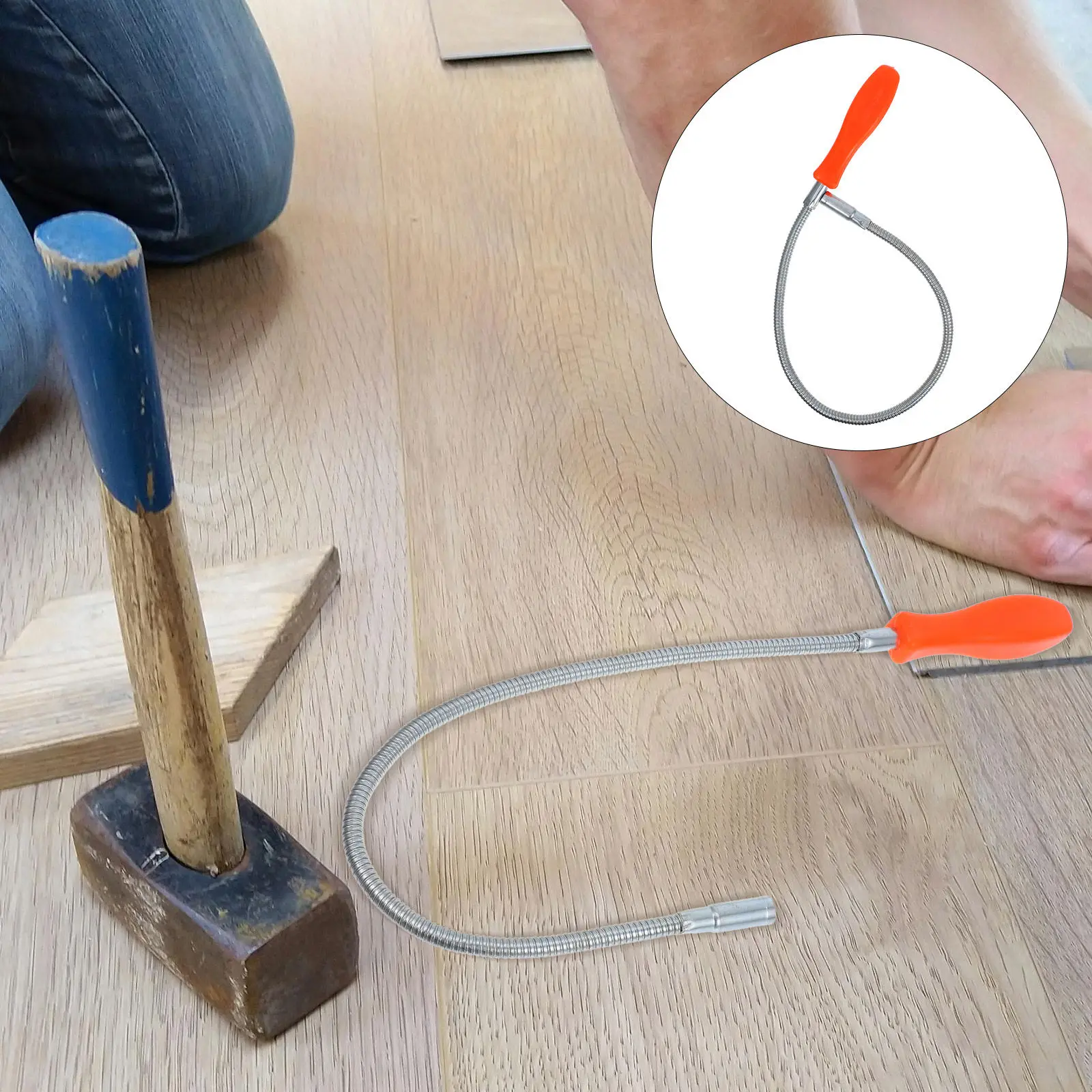 Flexible Bendable Magnetic Pickup Tool Claw Type Magnet for Garage Workshop Car Repair Lost Screw Nail Retrieval