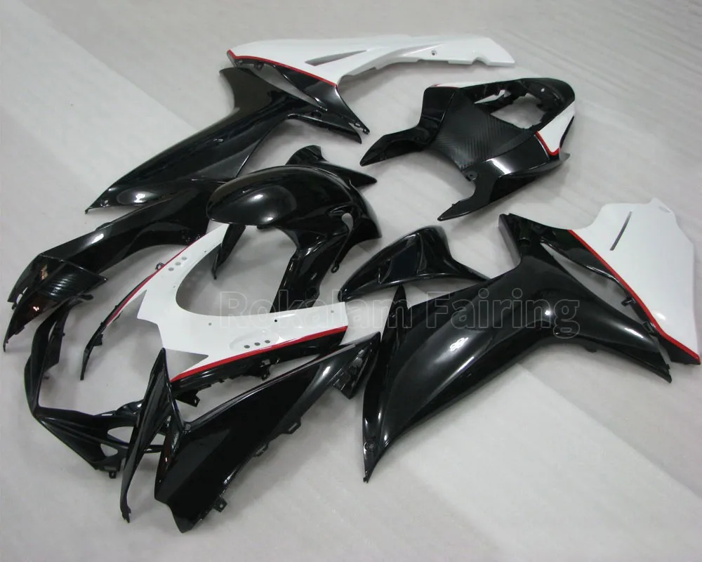 For Suzuki GSXR600 GSXR750 2011 2012 2013 2014 2015 2016 2019 GSX-R600 GSX-R750 Black White Fairing Kit (Injection Molding)