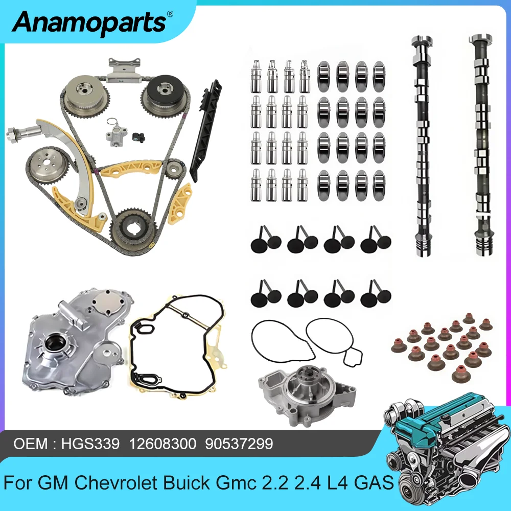 

Engine Rebuild Overhaul Kit Camshaft Rocker arm Valve lifter For Chevrolet Captiva Equinox Buick Allure GMC 2.4L 2.2L L4 DOHC