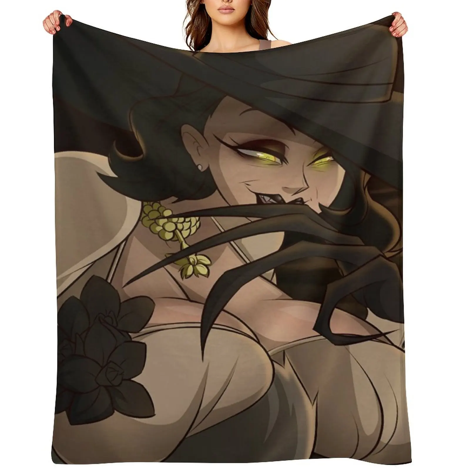

Sexy lady Dimitrescu Throw Blanket warm winter Bed Thermals For Travel Bed Fashionable Blankets