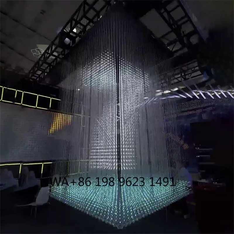 3D LED Matrix Stage Light RGBW Pixel DMX Control Night Effect Lighting for Club Concert Party Event Show
