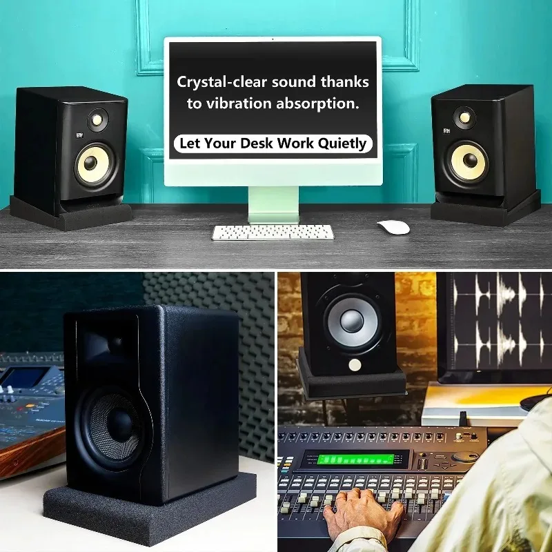 Shockproof Sound Insulation Isolation Mats Studio Speaker Foam Pads Desktop Audio Equipment Shock Absorbing Anti-Resonance view 6