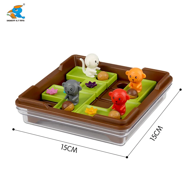 Crazy Monkey Gioco da tavolo Illuminazione Gioco di allenamento per il pensiero logico Interazione genitore-figlio Giocattolo per bambini Giocattolo per l'addestramento del QI