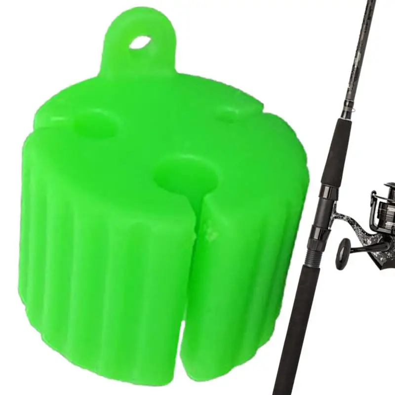 Fishing Rod Fixed Ball TPE Fishing Rod Clip Multi-Function Reusable Resistant Fixing Pole Wrap For Various Fishing Pole