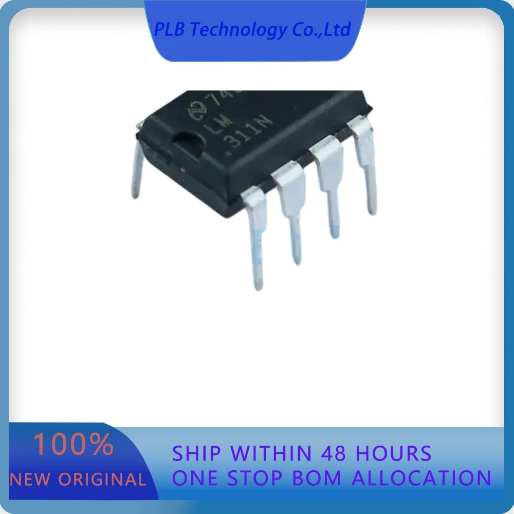 10PCS/LOT LM311N/NOPB LM311  2mV 100nA 1.0 PDIP-8 Comparators Original Stock