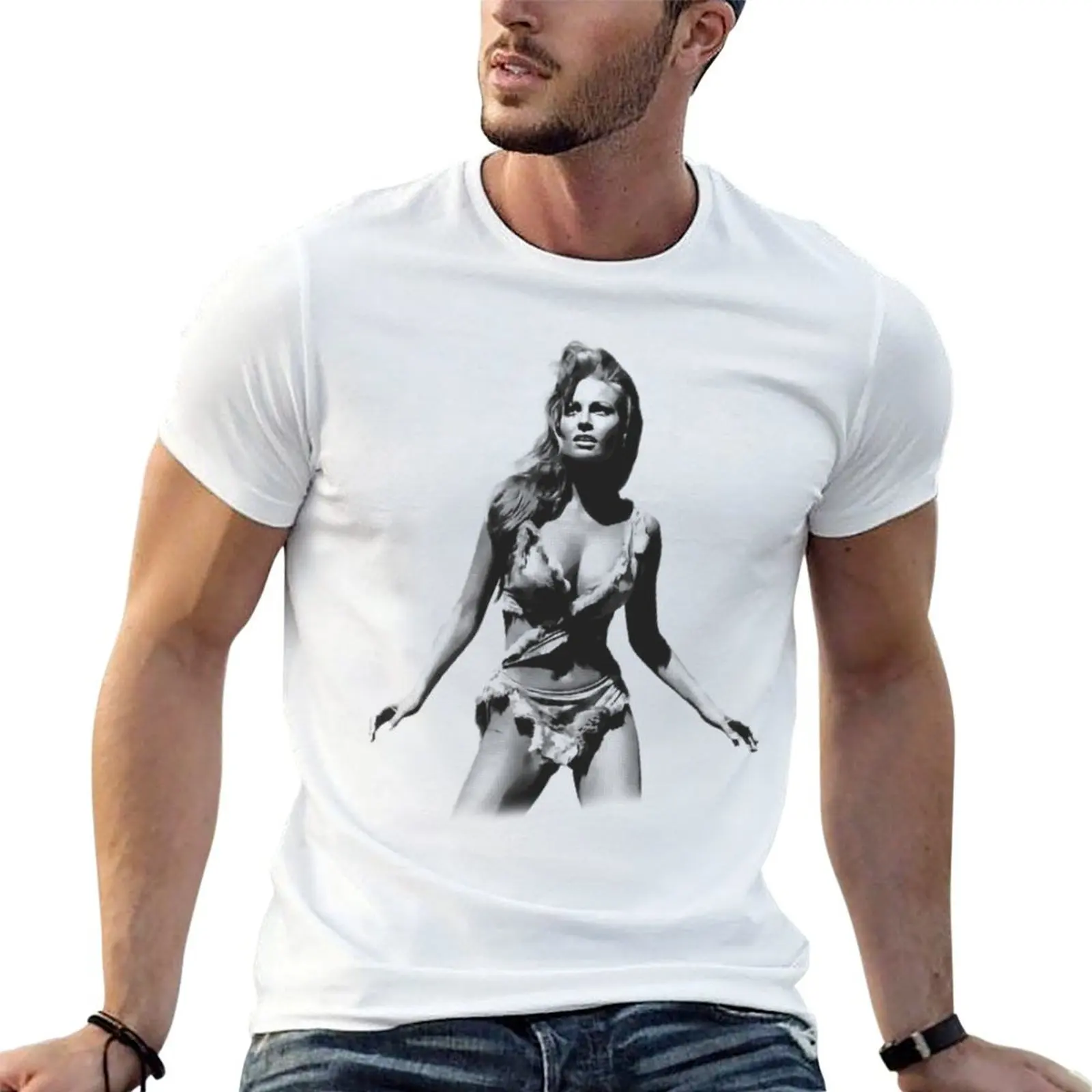 Camiseta de Raquel Welch (1), camiseta de diseñador para hombre, camisetas para hombre, camisetas de alta calidad, camiseta de marca de lujo