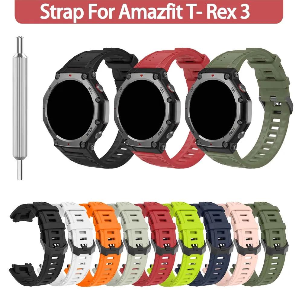 Sport Strap For Amazfit T-REX 3,Featuring Easy Installation,Breathability,And Sweat Resistance,Along with a Quick-Release Buckle