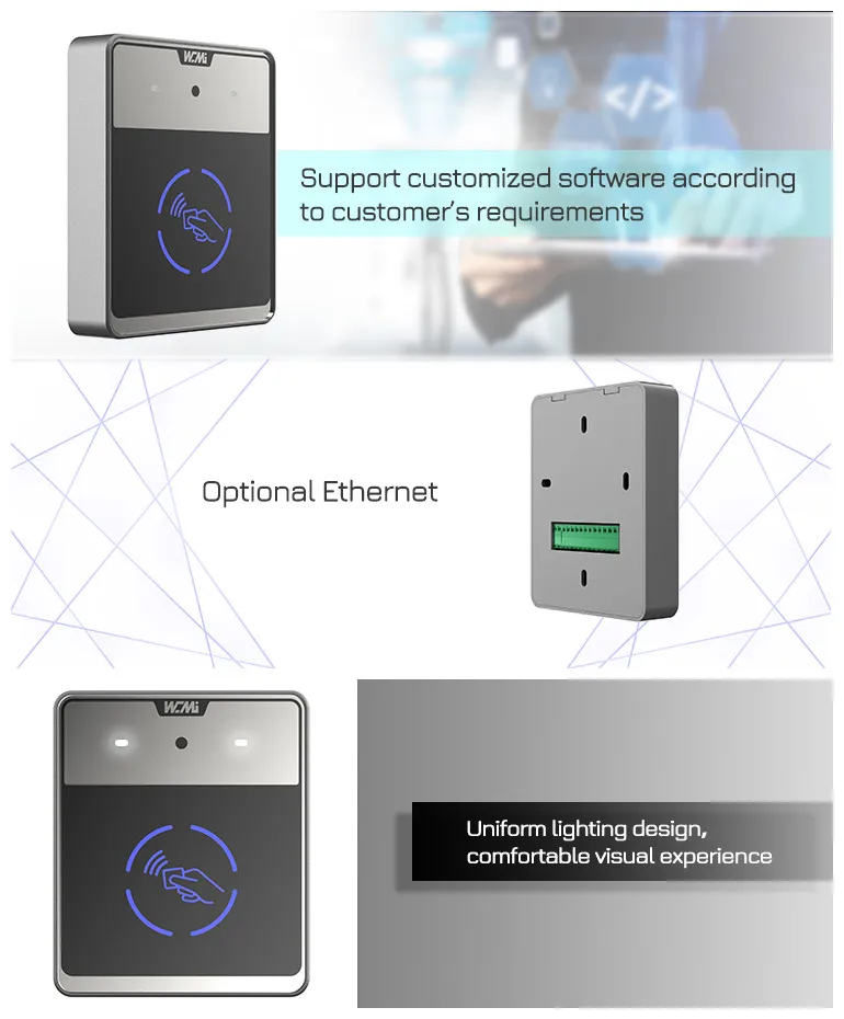 July005 A AC8631 Access Control System Card Elevator Barcode Scanner QR Code M1 Kartenleser