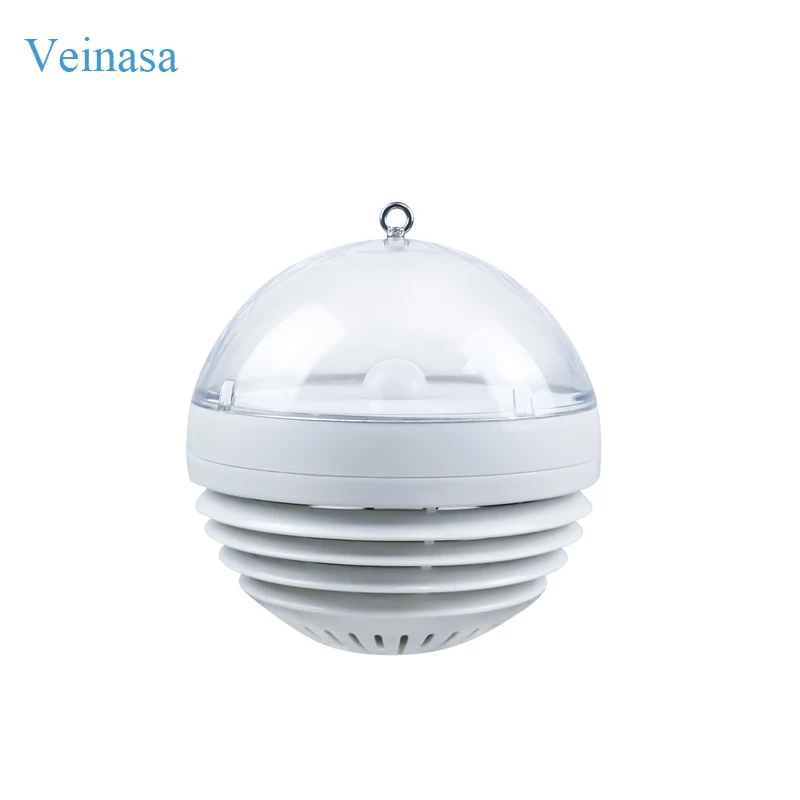 2026 Veinasa Spherical Plastic Microclimate Instrument 4G Communication IP65 Rated OEM/ODM Temperature Light Intensity CO2