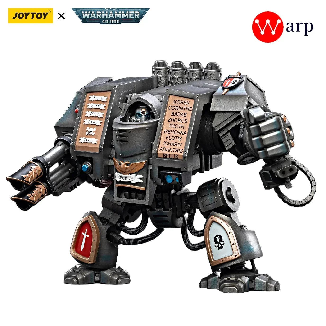 

JOYTOY 1/18 Warhammer 40k Action Figures Mecha Space Marines Grey Knights Venerable Dreadnought Anime Military Toy Collection