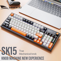 SMAILWOLF SK15 E-sports mechanical keyboard wired USB laptop desktop computer games full key hot-swap