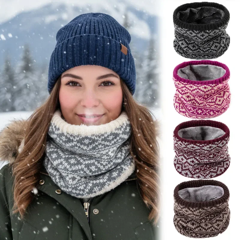 1-6PCS Double Layer Warm Neck Warmer Windproof Face Cover Balaclava for Skiing Running Hiking Cold Weather Use