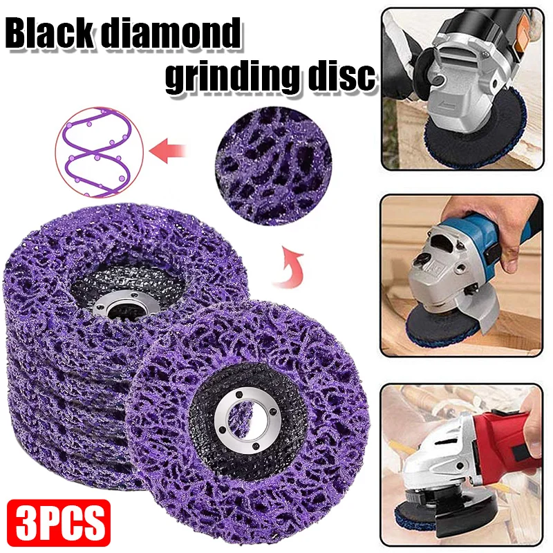 Disque de corail en Poly bande, roue diamant abrasif pour meuleuse d'angle, outil de nettoyage pour l'élimination de la rouille de la peinture, 100/115/125mm