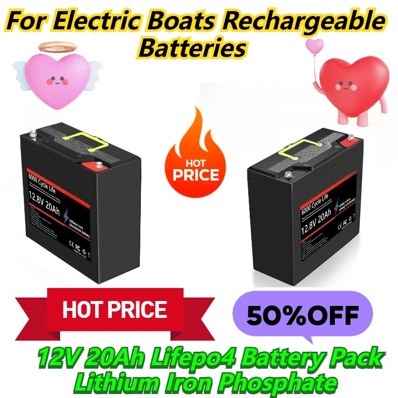 

12V 20ah Lifepo4 Battery Pack Lithium Iron Phosphate For Electric Boats Rechargeable Batteries