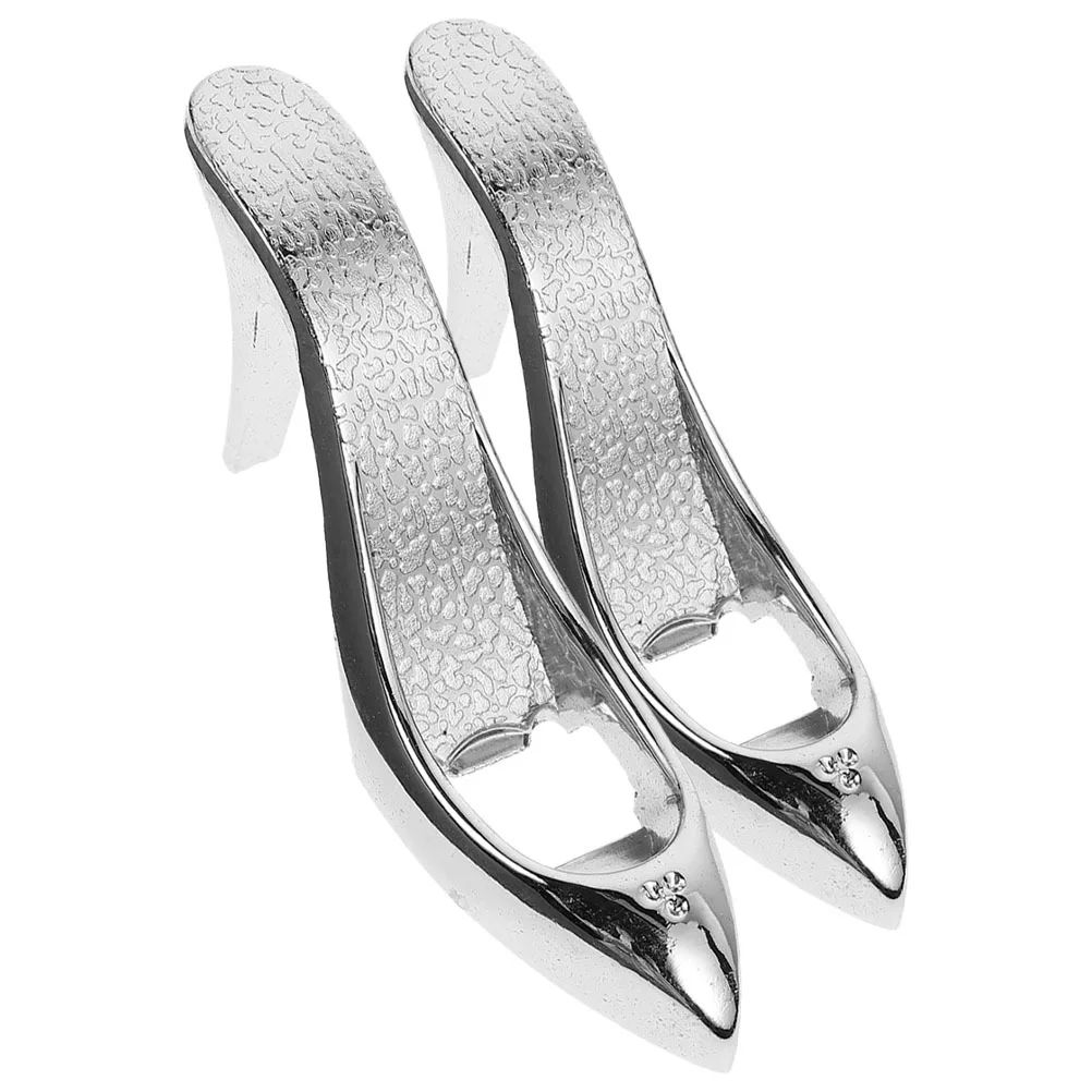

2Pcs High-Heel Shaped Bottle Opener Aluminium Alloy Multi-Functional Portable for Home Bar Party Gifts