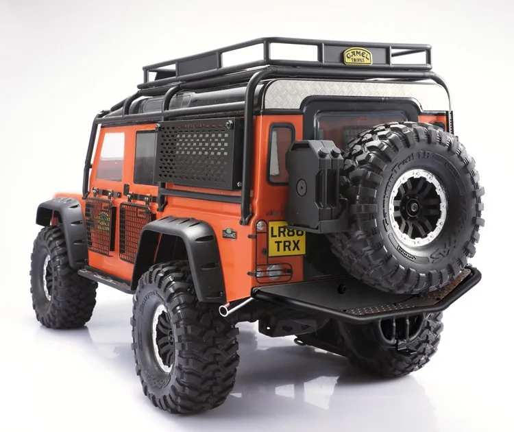 For Traxxas Trx4 Bronco K5 Defender Axial Scx10 Iii Jeep Wrangler 1/10 Rc Car Parts Metal Rear Bumper Type B