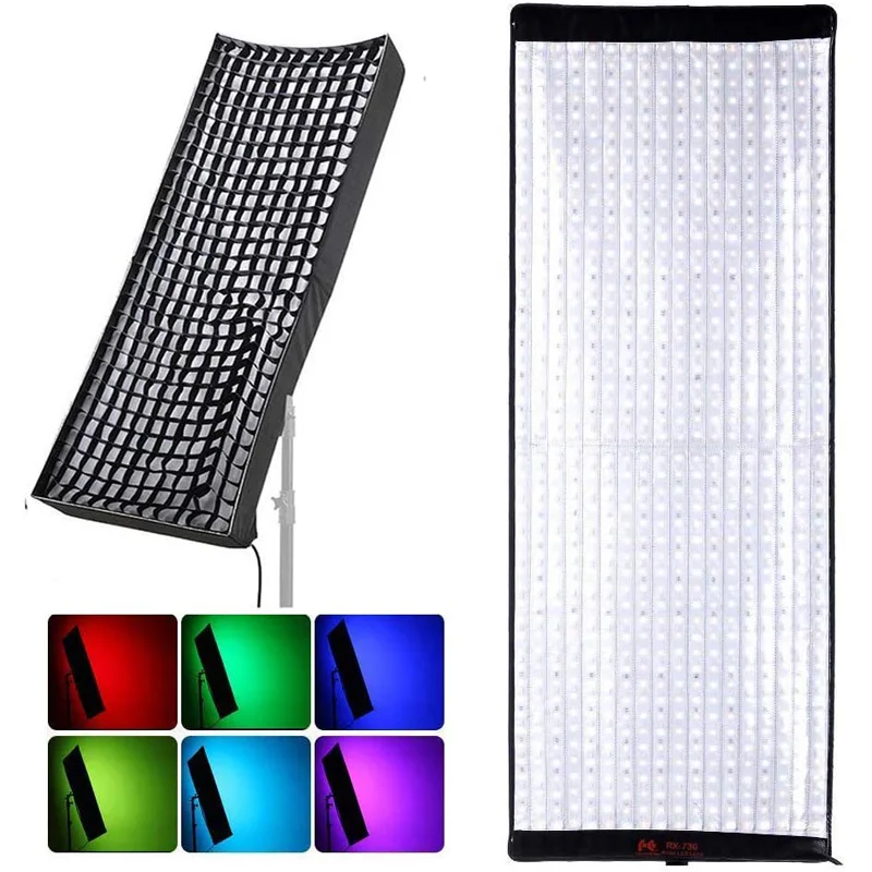 Valkokogen RX-736 200W Bi-Color Rgb 2700K - 9999K Professionele Film Flex Paneel Led Licht Voor Fotografie Studio