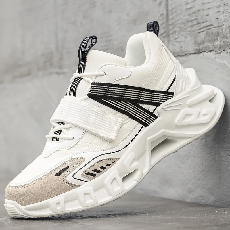 

Men's thick-sole shock-absorbing running shoes four seasons breathable soft-sole non-slip sports shoes students casual sneakers