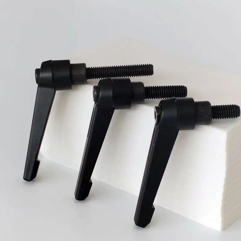 5Pcs M4 M5 M6 M8 Clamping Lever Machinery Adjustable Handle Clamping Handle Screws Locking L-shaped Male Thread Knob Handle