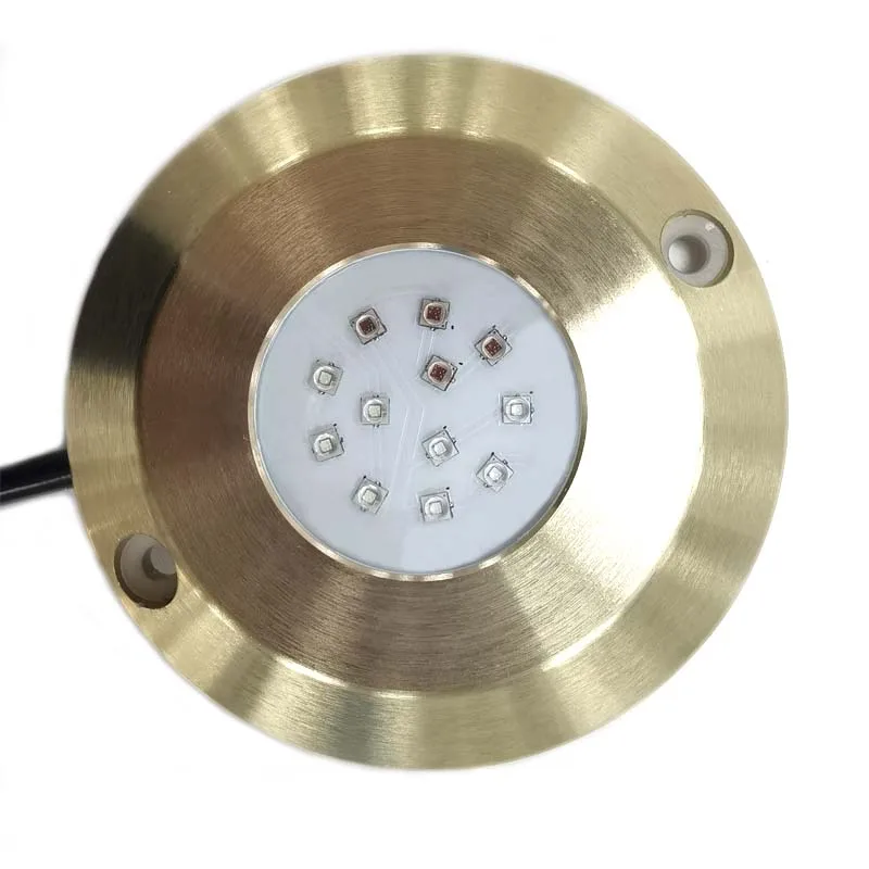 Ocean LED 60w Bronze Submersible Marine Underwater Led Lights 12V Surface Mount Led Boat Lights