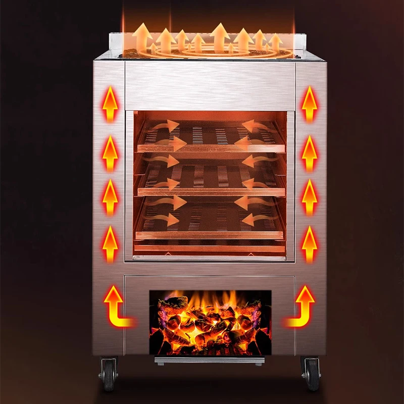 ماكينة بطاطس حلوة محمصة جديدة بالفحم/الغاز، فرن الذرة المحمصة التجارية، موقد البطاطس الحلوة المحمصة وآلة البطاطا الحلوة