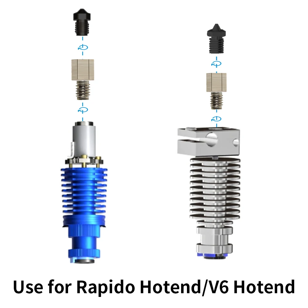 FYSETC V6 Plus Adapter to Increase the Flow Of V6 / Rapido Hot End High Flow For 3D Printing Adapt To CHTNozzles High-speed