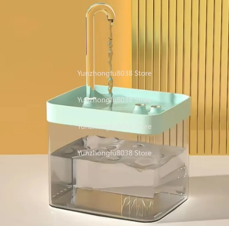 1.5L USB Electric Cat Fountain Automatic Pet Water Dispenser with Silent Electric Filter Cat Automatic Feeder