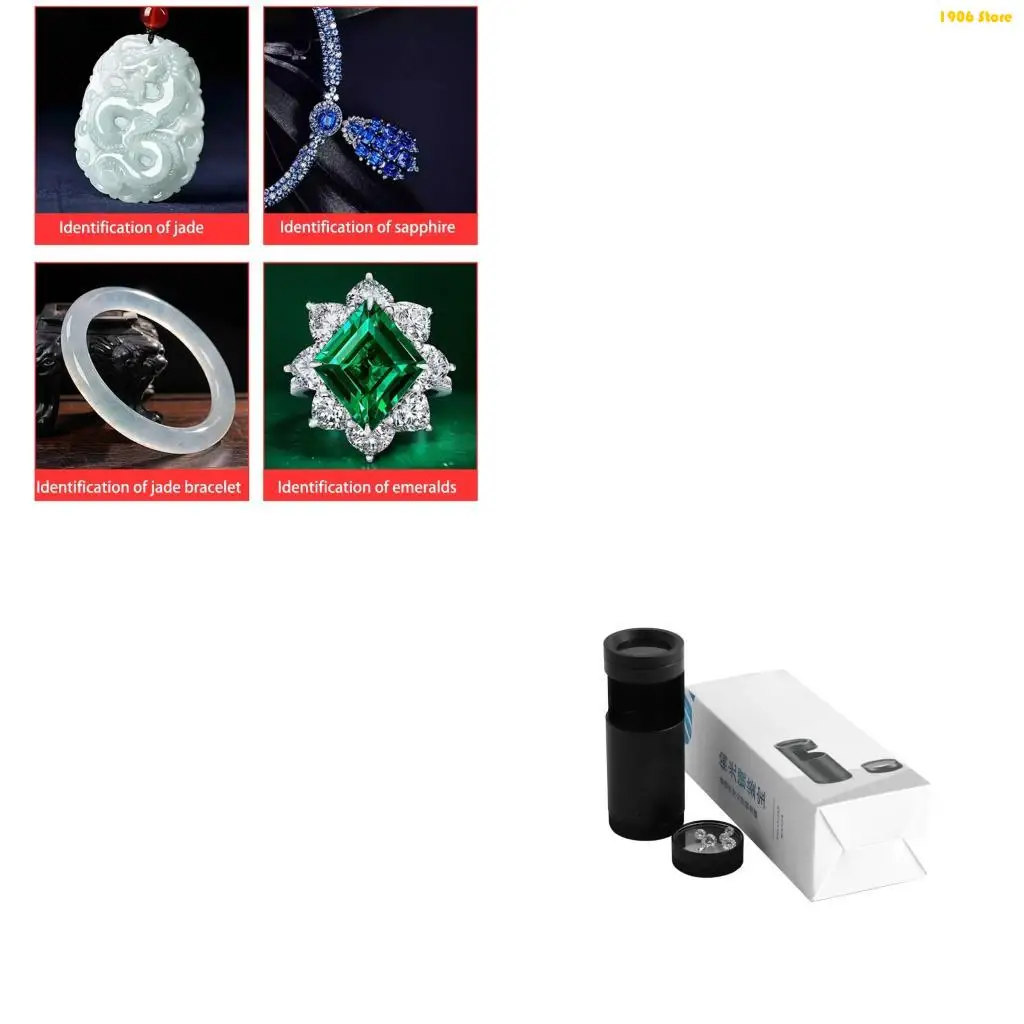 U1JB Professional Preciousstone Tester Mixture Visual Glass For Crystal Jadeite Jewelry Validity Detection