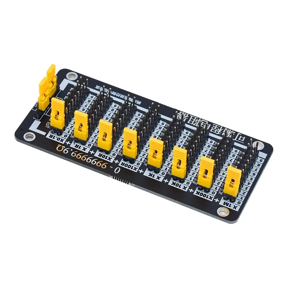 

1R - 9999999R 7 Seven Decade Programmable Adjustable SMD Resistor Slide Resistor Board Step Accuracy 1R 1% 1/2 Watt Module 200V