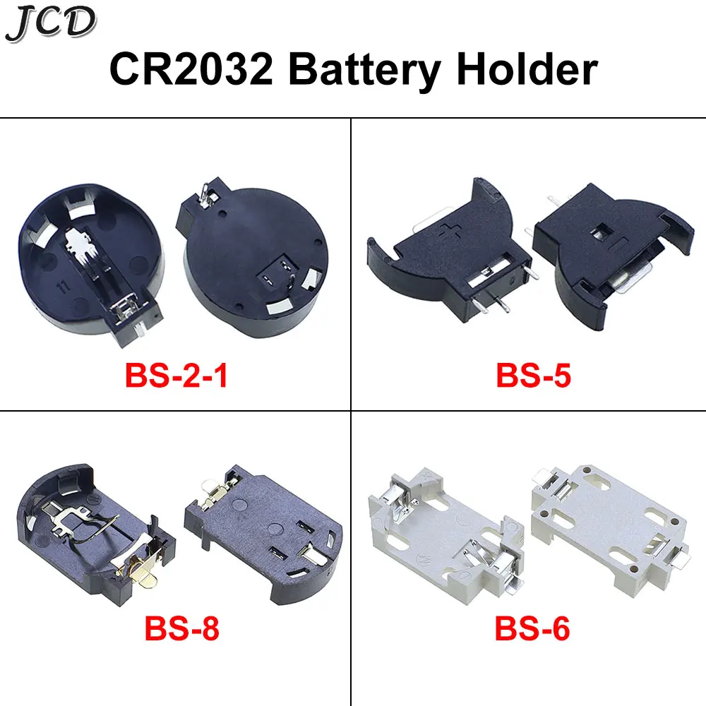 JCD 10PCS CR2032 CR2025 CR2016 3V Batterie Knopfzelle Münze Batterie Halter Buchse SMD Batterie Box Batterien fall
